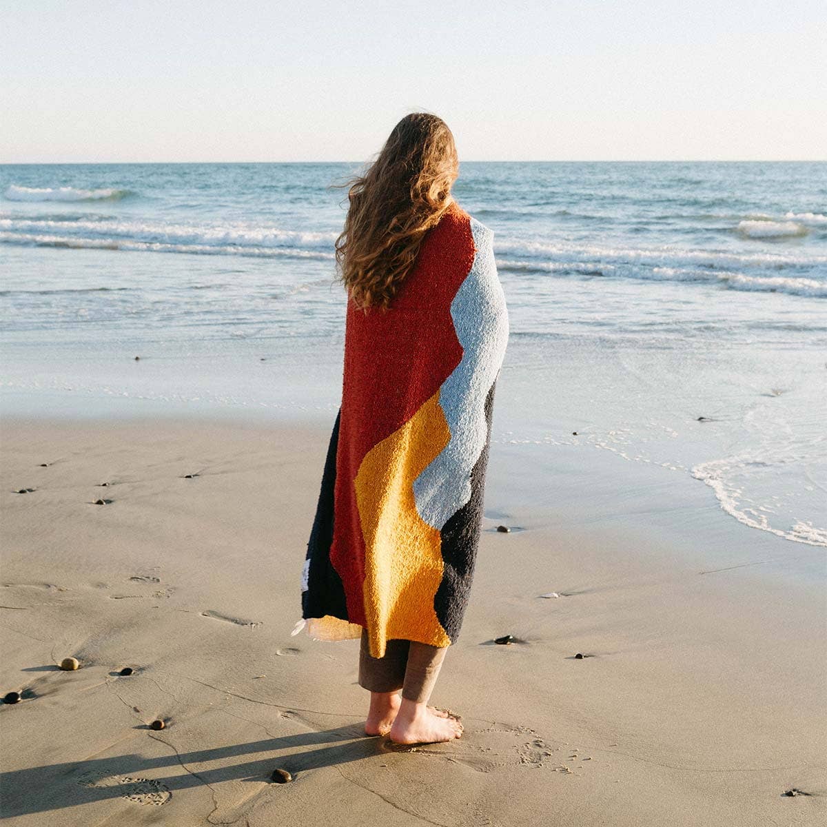 Handwoven Throw Blanket | Mountains