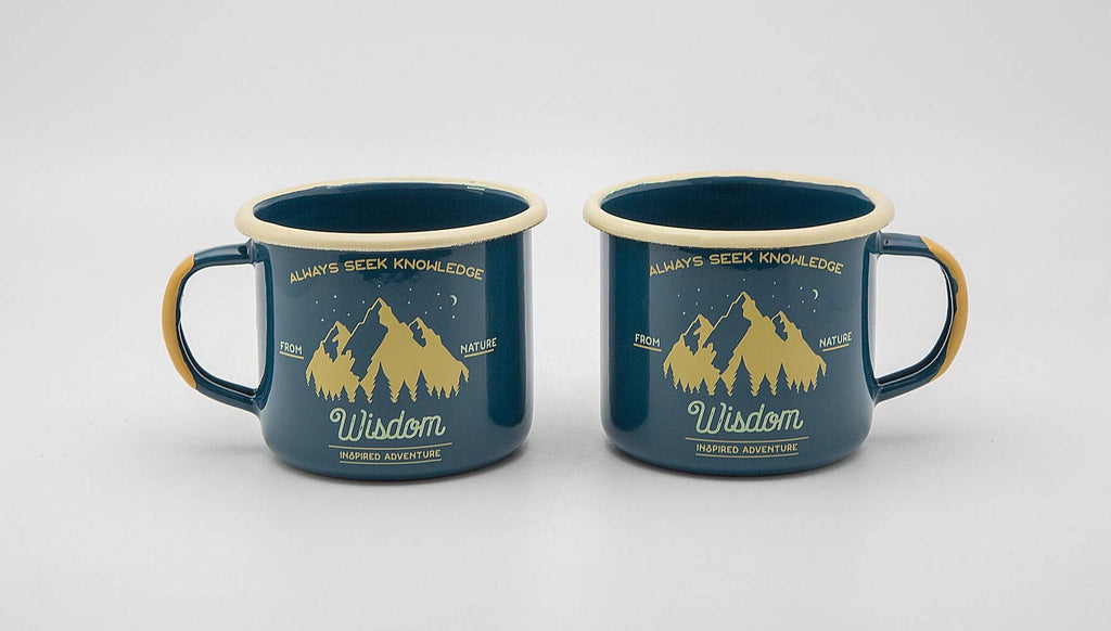 12 oz Teal Coffee Mug | WISDOM