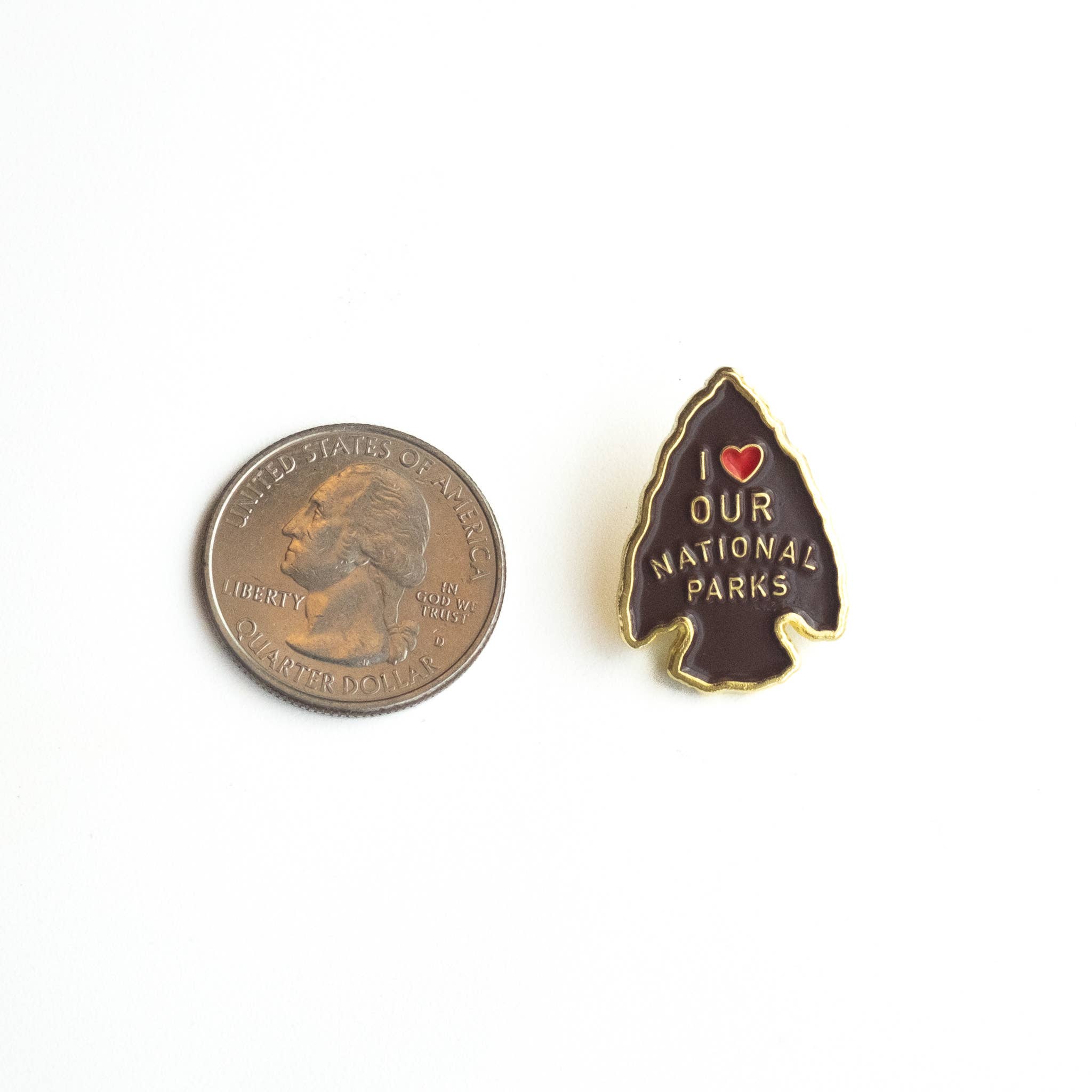 Enamel Pin - I Love Our National Parks - Arrowhead