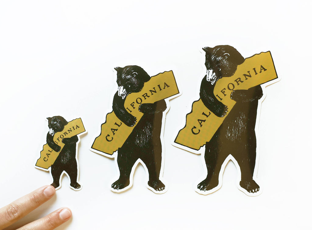 I love California Bear Vinyl Sticker