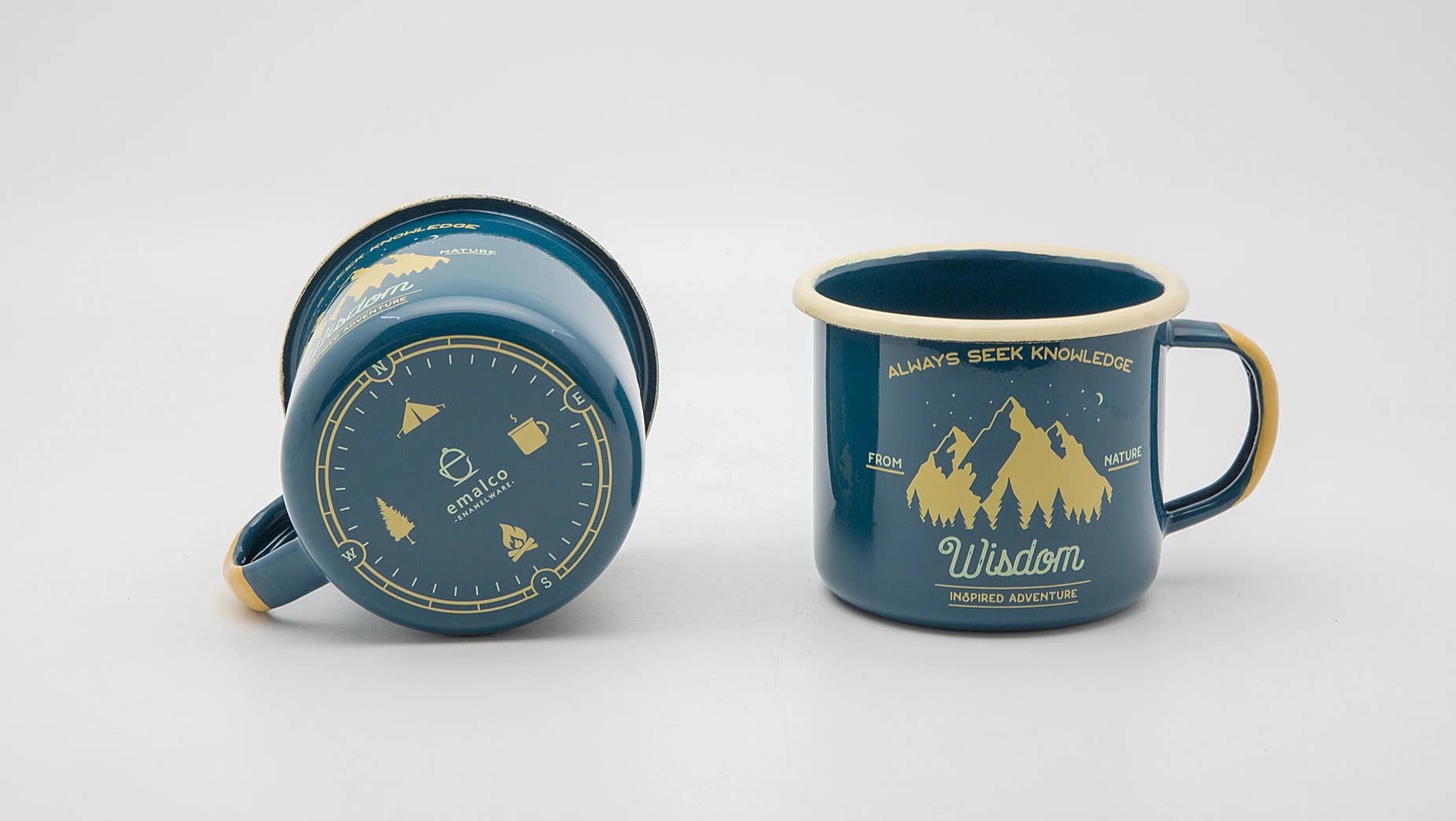 12 oz Teal Coffee Mug | WISDOM